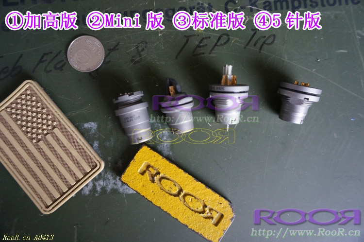 ★美国 USA 军规 U-183/U 5~6针机座插头插座 PRC 152 对讲机接头