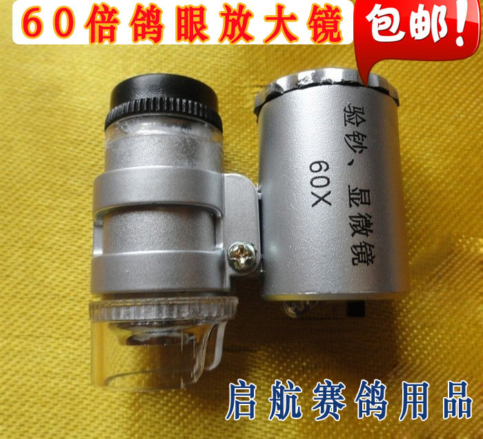 信鸽 60倍鸽镜 带LED灯 