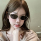 欧美老钱风复古方形金属框墨镜女辣妹高级感显脸小防紫外线太阳镜