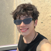 遮阳开车防紫外线个性 黑框男士 大脸高级感墨镜夏季 痞帅防晒太阳镜