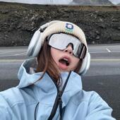 户外雪山沙漠徒步防护镜男女同款 遮阳镜大框运动防紫外线护目镜潮