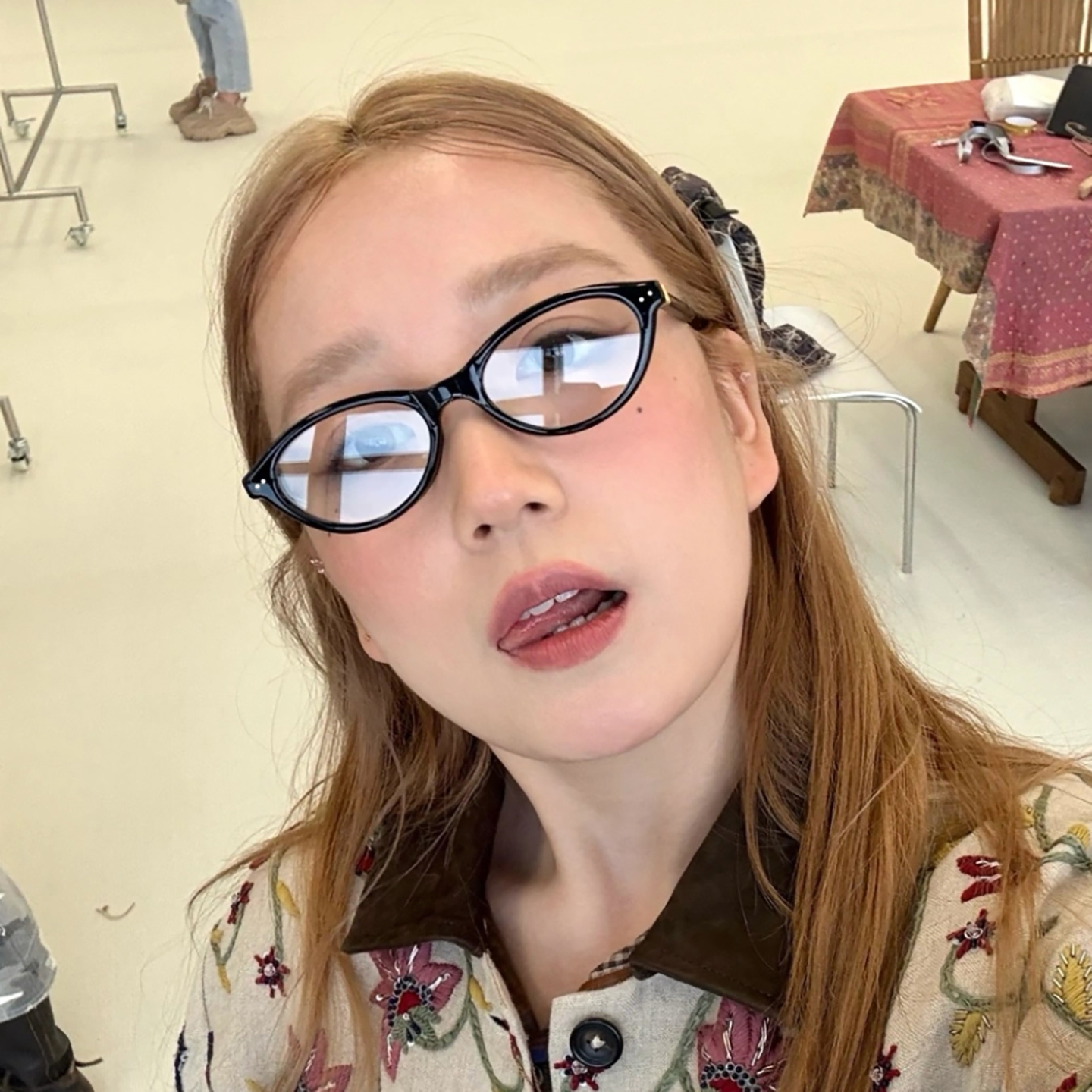 韩系黑框椭圆高级感眼镜女方圆脸显瘦素颜神器学生超轻镜框近视镜