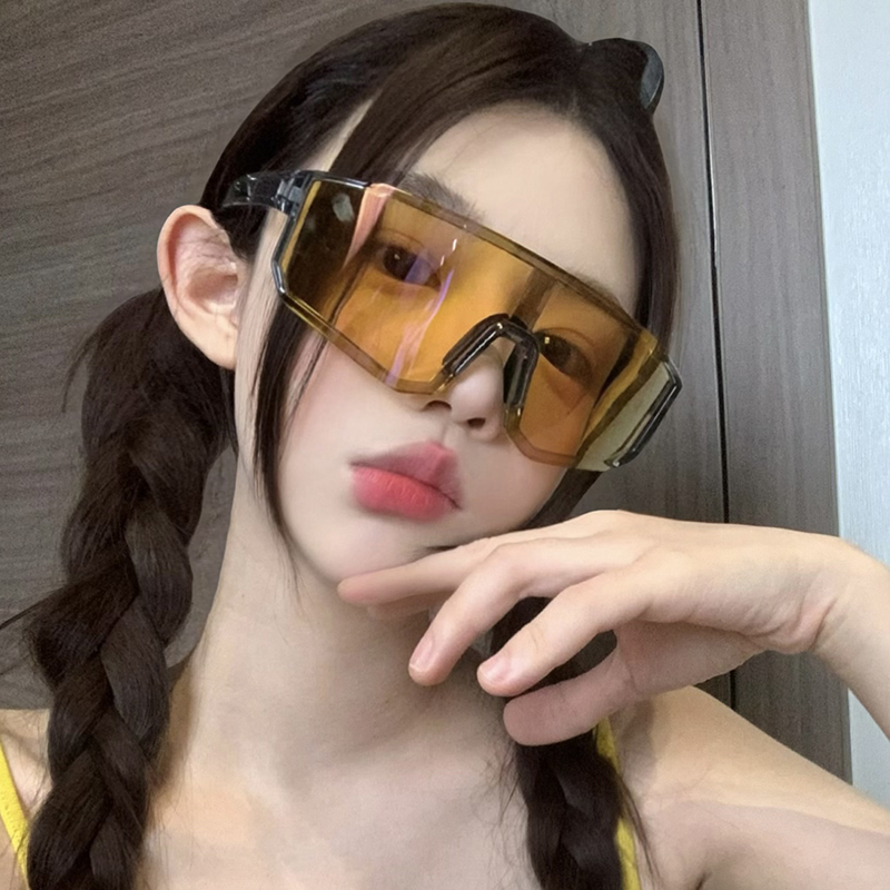 骑行眼镜欧美大框户外运动太阳镜自行车防风日夜两用防紫外线墨镜