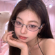 jennie同款 素颜神器眼镜框 纯欲风爱心钻石眼镜女潮辣妹凹造型个性