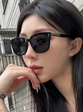 gm复古黑框太阳镜女时尚韩系百搭防紫外线墨镜网红同款显脸小眼镜