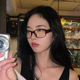 日系复古方框眼镜女TR90超轻斯文纯欲软妹平光镜可配度数防蓝光镜