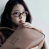 张元 豹纹素颜镜显脸小书呆子小框椭圆防蓝光眼镜中古风近视 英同款