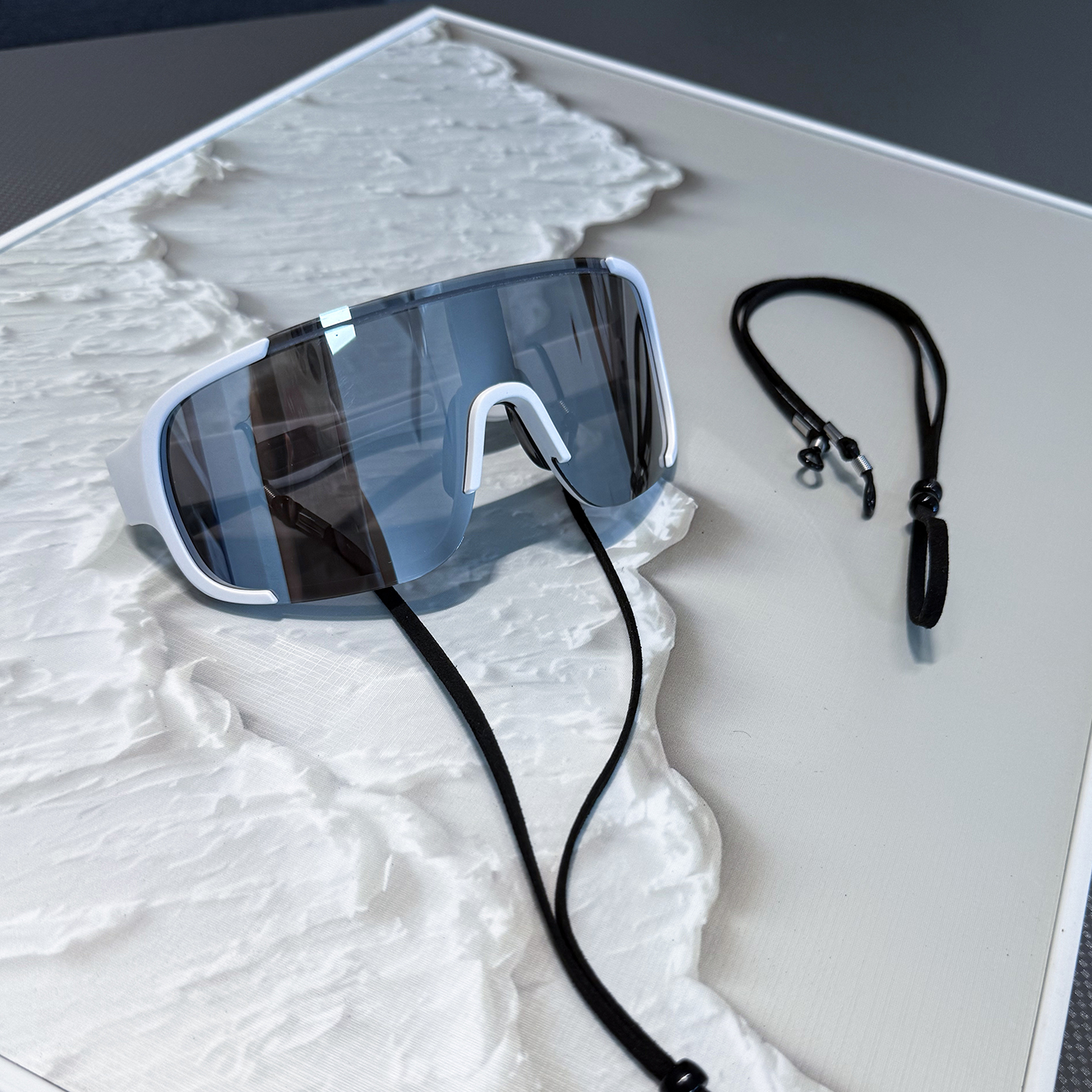 运动眼镜绳跑步登山健身专用硅胶防掉可调节防滑眼镜挂绳眼镜链