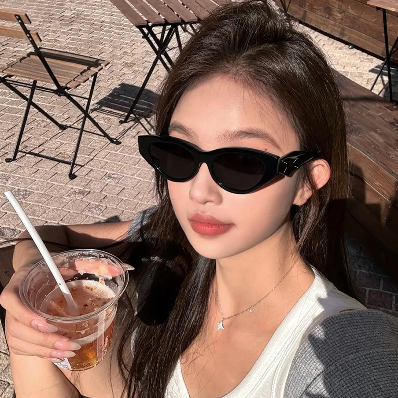 太阳眼镜椭圆复古美式