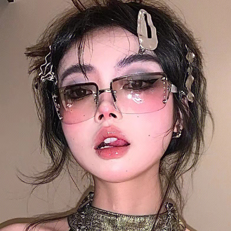 美式复古潮人辣妹同款千禧风墨镜