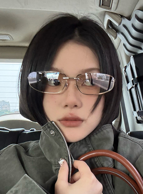 欧美时尚金属框水银色墨镜女个性街拍凹造型辣妹显脸小复古太阳镜