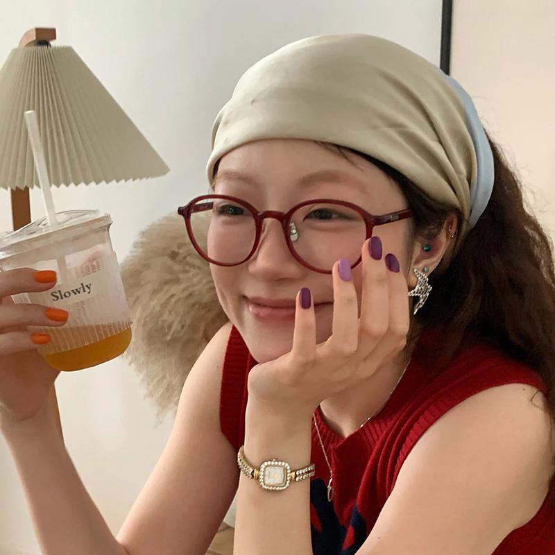 TR90超轻圆框近视眼镜