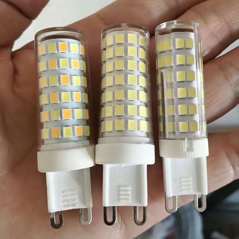 白光超亮灯泡客厅卧室家用水晶灯吊灯节能照明灯暖光g9插脚电灯泡