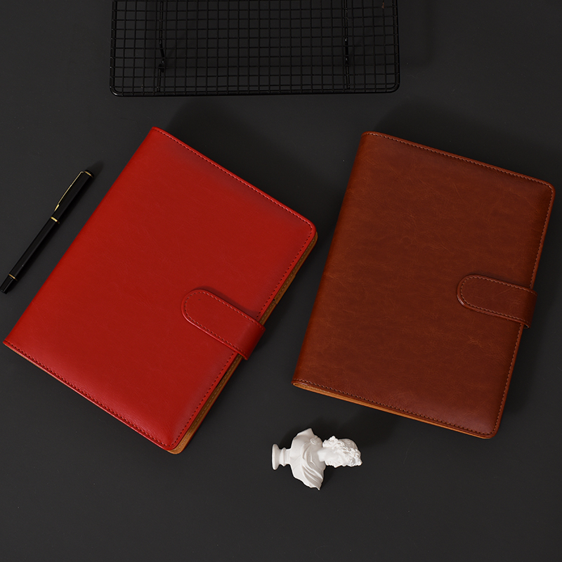 a5活页笔记本商务办公6孔活页本礼品记事本定制封面印LOGO内页印