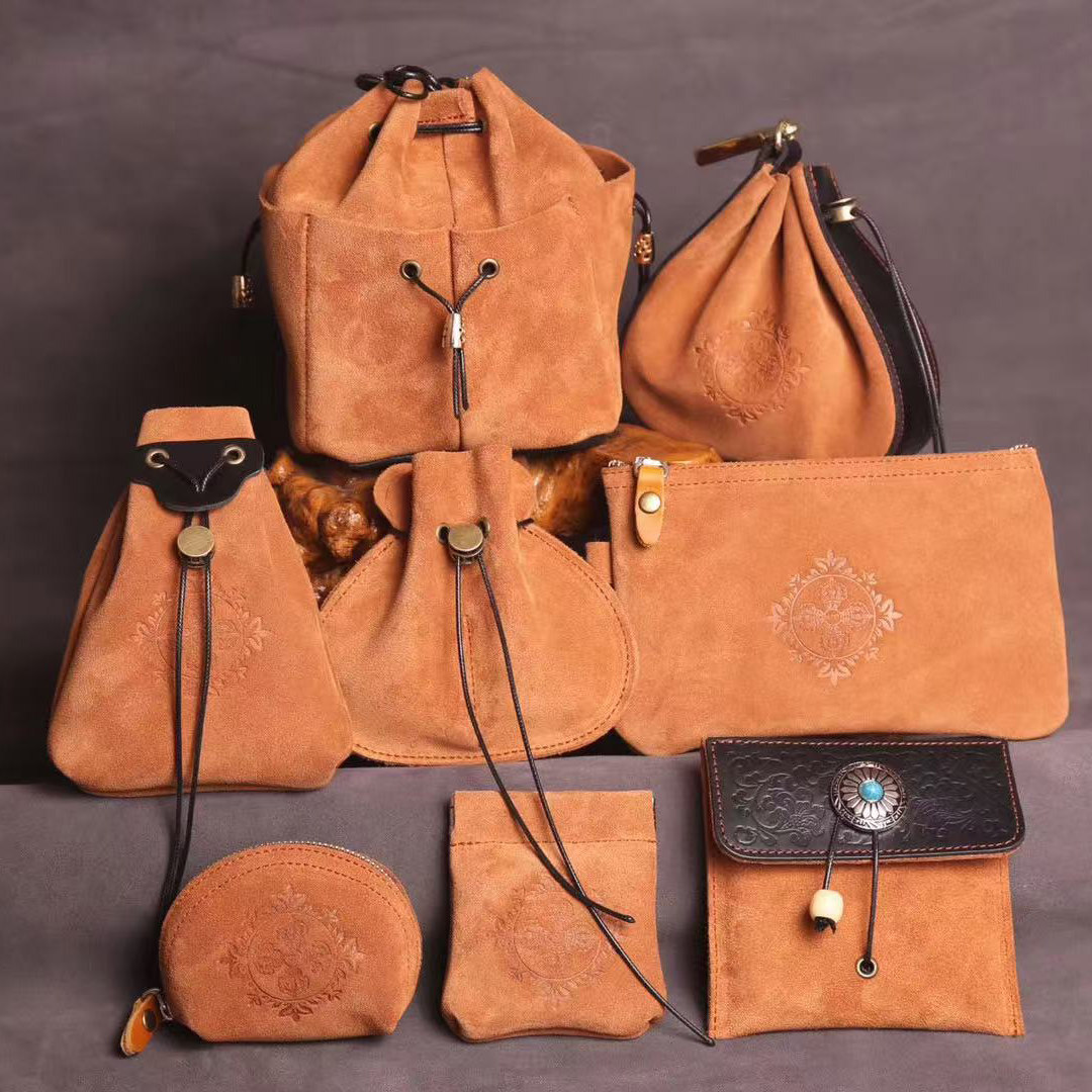 文玩首饰袋收纳袋牛皮收纳袋高档玉石水晶核桃包盘珠玉手串真皮包,饰品/流行首饰/时尚饰品新,首饰袋,淘宝优惠券,粉丝福利购,淘宝优惠卷