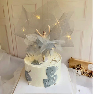 优雅芭蕾舞蹈少女女神王公主闺蜜定制生日蛋糕南京厦门福州同城送