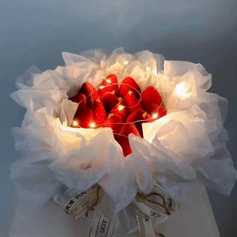 中秋节网红定制草莓花束生日蛋糕深圳广州厦门南京合肥同城配送