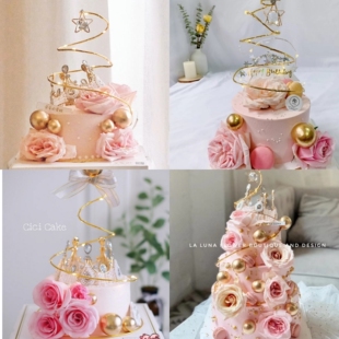 女神闺蜜女王鲜花皇冠星星灯许愿灯生日蛋糕太原重庆成都西安天津