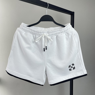健身短裤男高克重大毛圈吸湿排汗