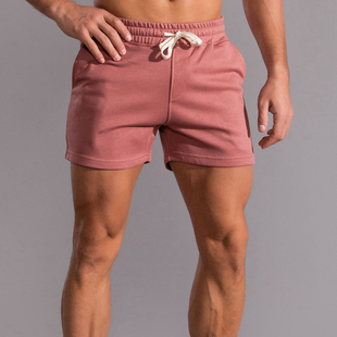 男跑步健身训练短裤 三分裤 夏季 纯棉弹力运动短裤 超短裤 性感3分裤