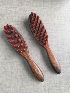 谭木匠新品至朗 至悠拨筋按摩梳微凹黄檀送长辈礼品保健按摩梳