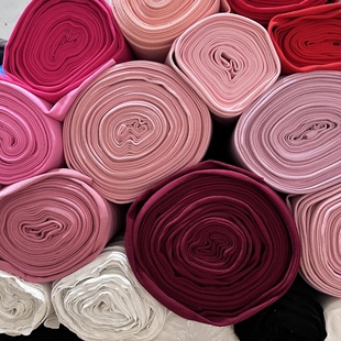 脚松紧针织面料 头裤 纯棉罗纹下摆袖 口领口布料卫衣螺纹孕妇宝宝裤