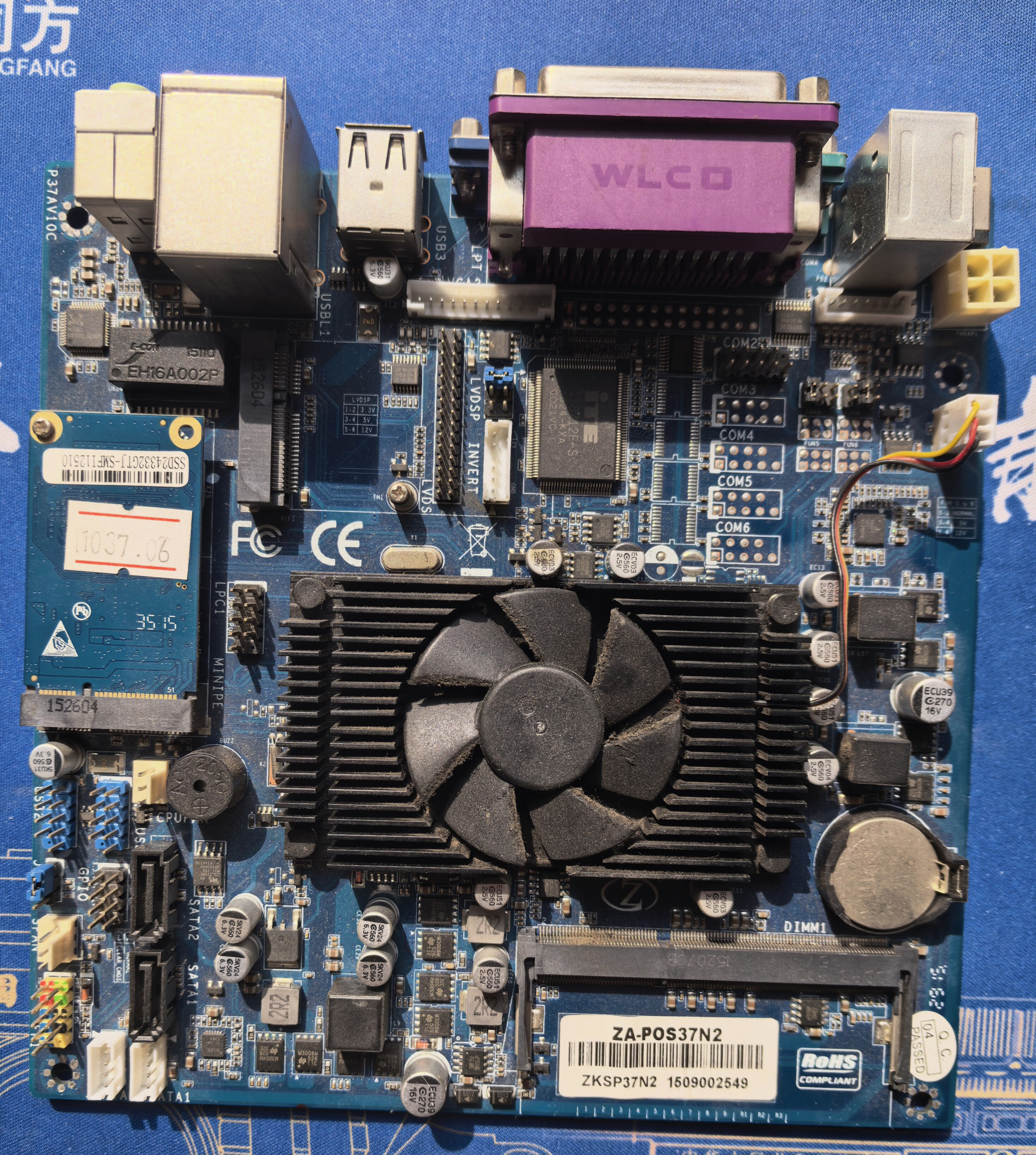 ZA-POS37N2 主板 1037U