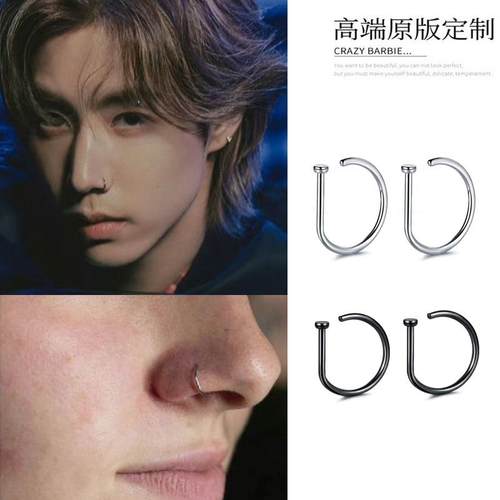 段宜恩肖俊同款鼻环免打孔鼻夹潮