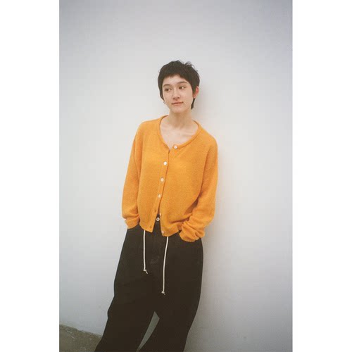 seeseao皇家羊驼毛针织开衫女