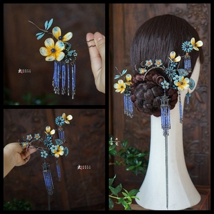 新娘中式 虫子家 设计师款 素暗黑系大钗 头饰3252 小众国风非遗元