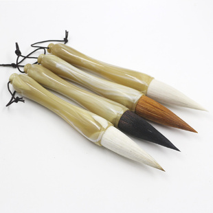 狼毫京抓入门提斗对联毛笔羊毫兼毫榜书春联文房四宝书法练字熊毫