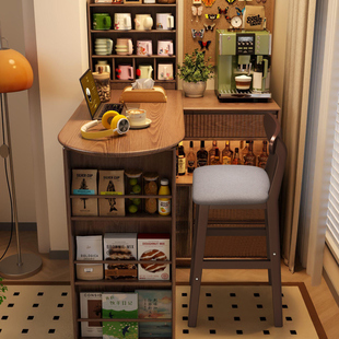 阑珊阁北欧实木吧台椅餐厅高脚凳靠背椅酒吧喝酒凳咖啡厅高脚椅子