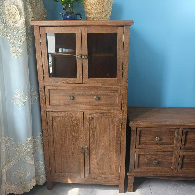 实木餐边柜中古收纳柜