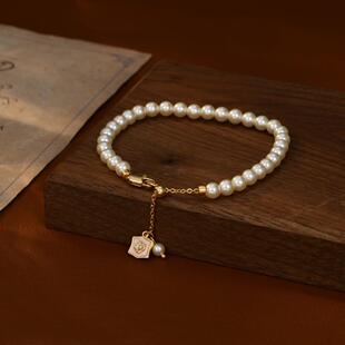 2025新款年抖音网红爆款手链镶钻高级感十二星座射手座气质珍珠手