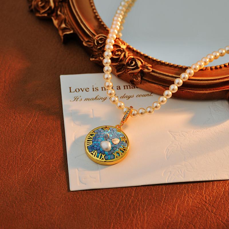 2025新款年天然巴洛克项链微镶高级感巨蟹座气质百搭珍珠项链