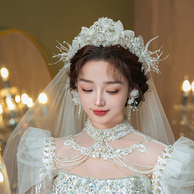 高端大气皇冠公主新娘头饰韩式