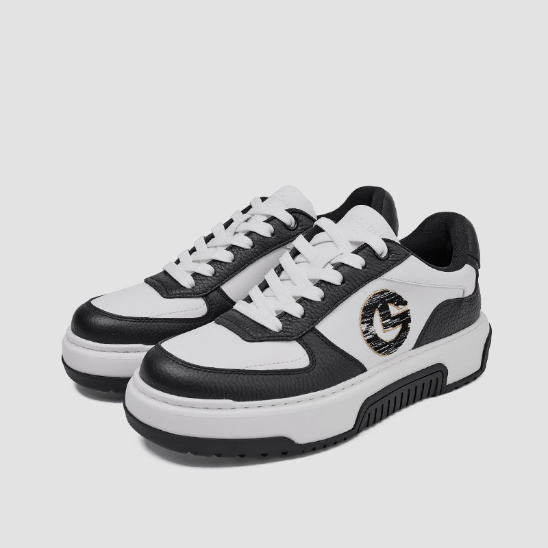 金利来男鞋2025秋季新款高端休闲皮鞋G161530775BBE时尚板鞋ABE