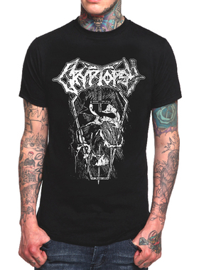 Cryptopsy重金属摇滚乐队T恤男圆领春夏短袖死亡