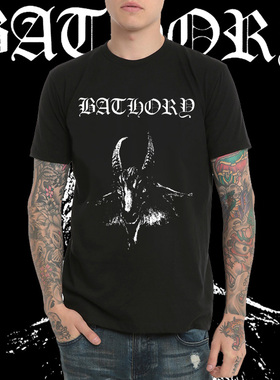 Bathory黑暗重金属T恤男圆领春夏摇滚乐队短袖
