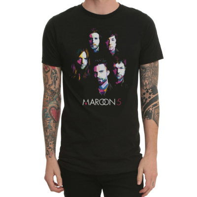 Maroon 5魔力红流行摇滚乐队T恤男短袖圆领夏季