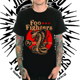 FOO FIGHTERS喷火战机摇滚乐队T恤男圆领dave短袖nirvana春夏