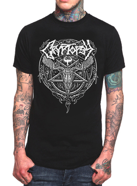 Cryptopsy死亡摇滚乐队T恤男圆领春夏短袖重金属