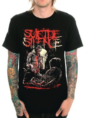 重金属Suicide Silence自杀寂静摇滚乐队T恤男短袖Deathcore死核