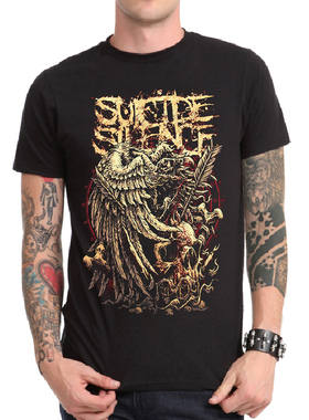 Suicide Silence自杀寂静重金属摇滚乐队T恤死核男短袖Deathcore