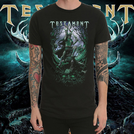 Testament旧约圣约书重金属摇滚乐队T恤男圆领短袖夏Thrash Metal