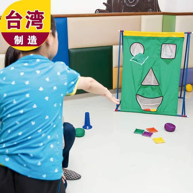 台湾ISPORT脸谱投掷组幼儿园感统训练器材儿童投掷游戏抛投玩具