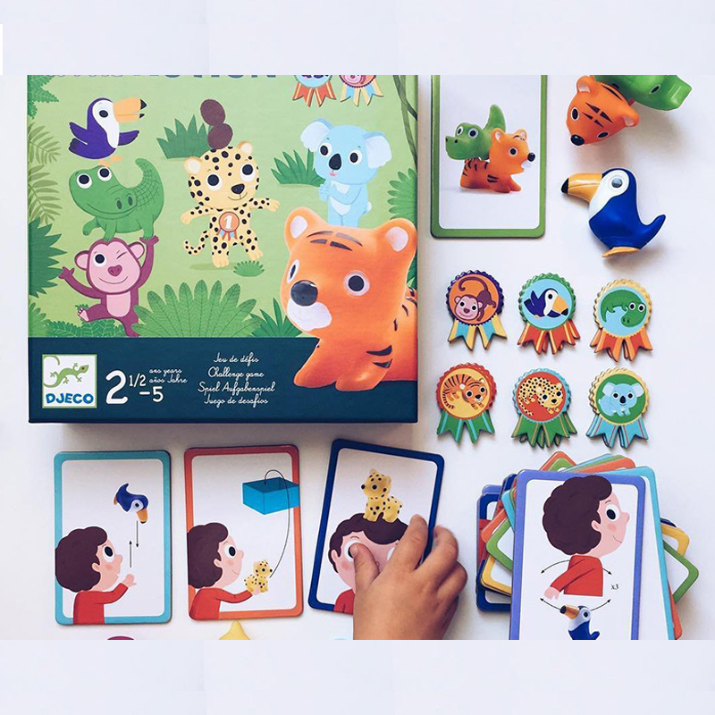 法国djeco丛林派对2岁半至5岁