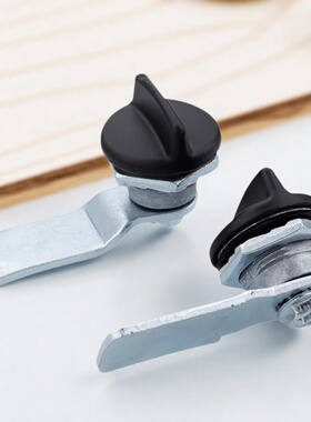 电柜箱MS715-2转舌锁 MS705-3C-4锁 黑色旋钮锁铁皮柜圆柱锁