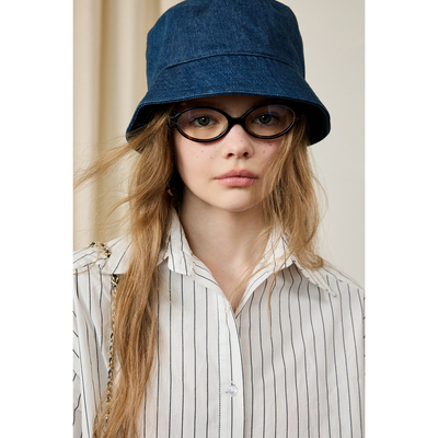 fit calling 水洗浅原色四季牛仔渔夫帽