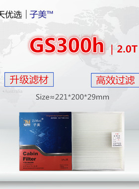 适配雷克萨斯GS200t GS300h IS200t RC200t IS250空调滤芯空调格